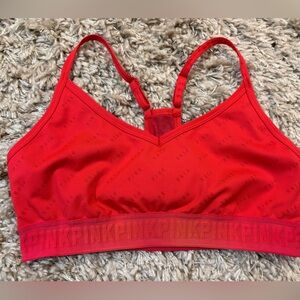 PINK Victoria's Secret Bold Red Sports Bra